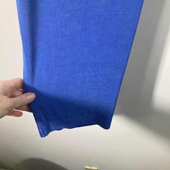 Womens Travelers by Chicos Pants Blue L Slinky Feel Acetate Spandex - Picture 4 of 9